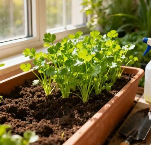 盆栽香菜方法