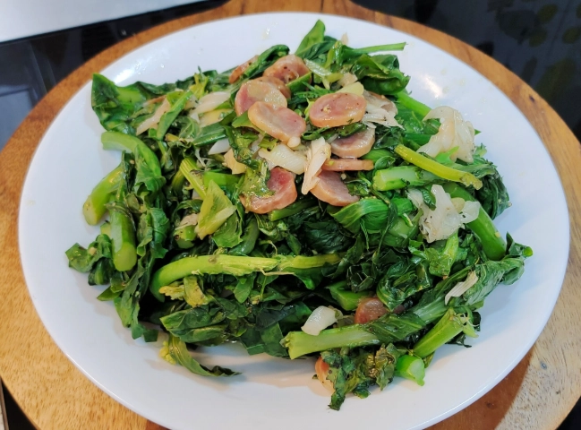 蒜炒芥蘭菜做法