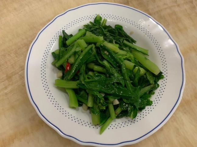 台灣炒芥蘭技巧